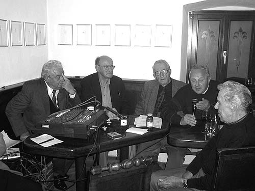Peter Kucher, Lipej Kolenik, Josef Astner, Franz Rehsmann, Otto Frießner bei Partisan