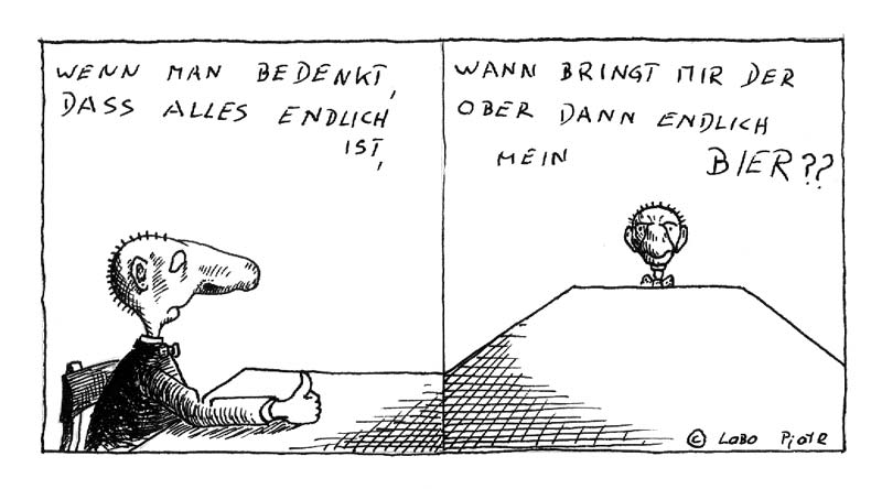 Peter Laminger (Zeichnung) und Ernst Voges (Text), 1985