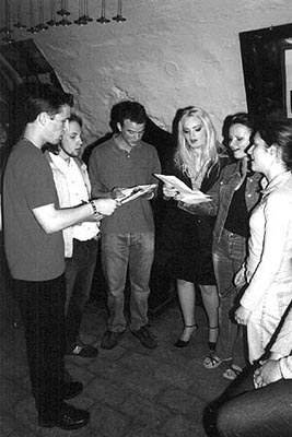 Marlene Böhm, Barbara Druml, Albert Huber, Brigitte Wanker, Marion Wochinz bei Srecno - Umsteigen in Ebenthal