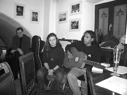 Stephan Jank, Maria Pircher, Luis Alexander Cortez bei cafe literario