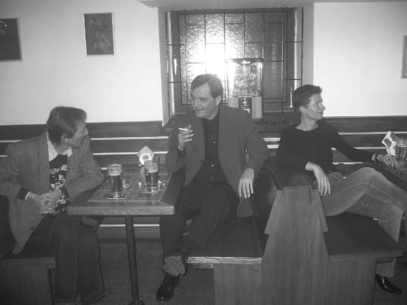 Herwig Peuker, Stephan Jank, Helga Ornter bei Kampfspiel-Spielkampf