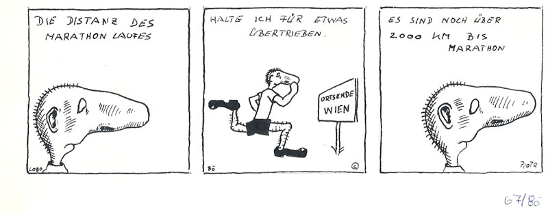 Peter Laminger (Zeichnung) und Ernst Voges (Text), 1985
