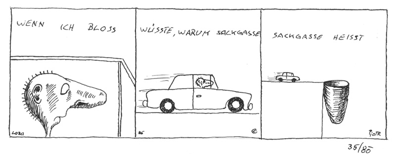 Peter Laminger (Zeichnung) und Ernst Voges (Text) 1980