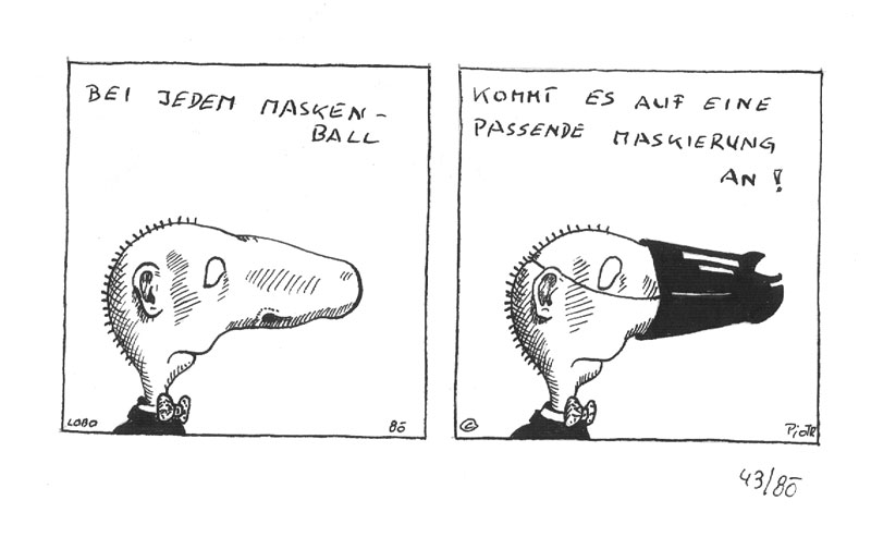 Peter Laminger (Zeichnung)und Ernst Voges (Text) 1985