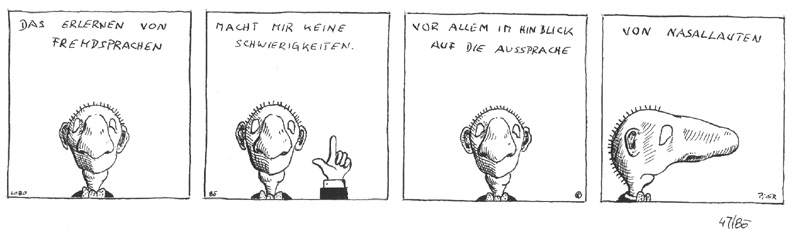 Peter Laminger (Zeichnung)und Ernst Voges (Text) 1985