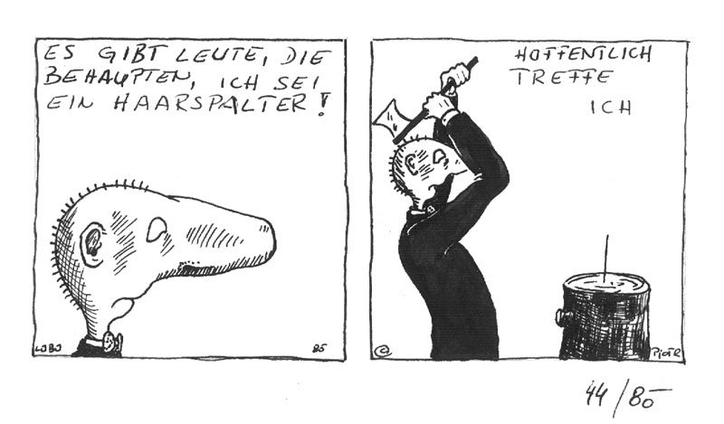 Peter Laminger (Zeichnung)und Ernst Voges (Text) 1985