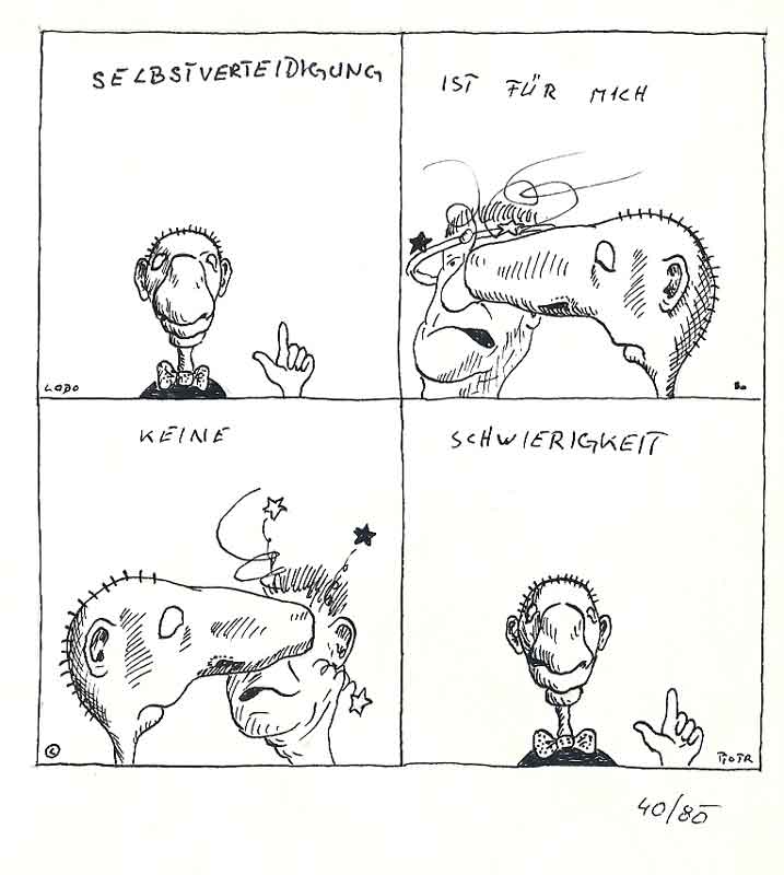 Peter Laminger (Zeichnung) und Ernst Voges (Text) 1980