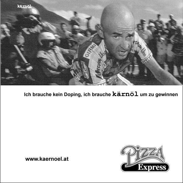 Pizzakarton Marco Pantani