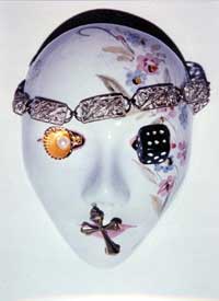 Gösta Maier: Maske IV, Foto, 21x29 cm, 1995