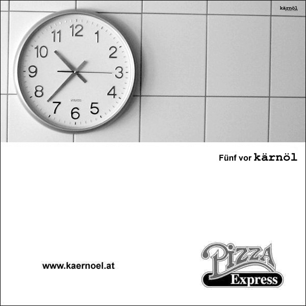 Pizzakarton Uhr