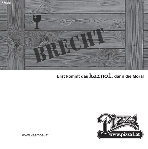 Pizzakarton Bert Brecht