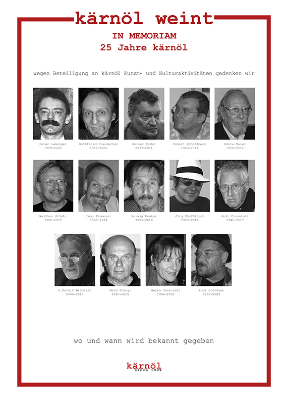 Hans D. Smoliner, Plakat kärnöl weint, 2024
